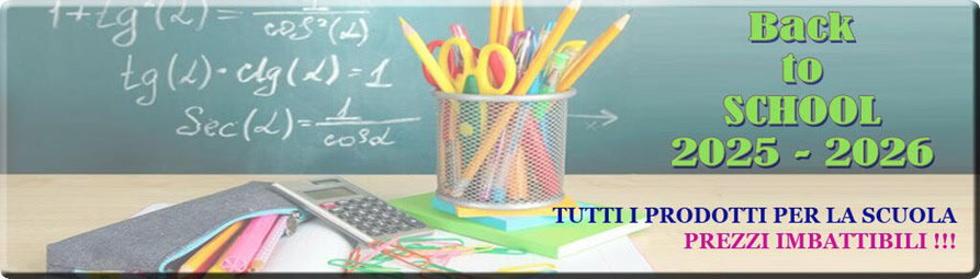 Back to School 2025-2026 DMwebShop con offerte su prodotti per la scuola: cancelleria, accessori, strumenti tecnici e soluzioni per il rientro a scuola