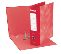 Registratore Essentials G75 - dorso 8 cm - protocollo 23 x 33 cm - rosso - Esselte 390775160 -  DMwebShop
