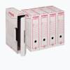 Scatola archivio Storage - A4 - 8,5 x 31,5 x 22,3 cm - bianco e rosso - 1601 Esselte Dox - conf. 32 pezzi - King Mec - 00160100 - 8004389022945 - DMwebShop
