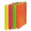 Cartella progetto Shocking File - con elastico - 24 x 35 cm - colori fluo assortiti - conf. 4 pezzi - Fellowes - 1028101 - 43859658923 - DMwebShop