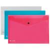 Busta con bottone Pull 21 x 29,7 cm colori assortiti King Mec 111355 - 2930