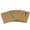Cartellina con elastico - cartoncino FSC - 3 lembi - elastico colorato piatto da 5 mm - 25 x 35 cm - avana - Starline - 1405 - 8055731914111 - DMwebShop