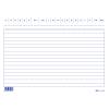 Schede in cartoncino rigate 15 x 21 cm orizzontale E3246BL - 462