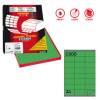 Etichetta adesiva C500 - in carta - permanente - 70 x 36 mm - 24 etichette per foglio - verde - scatola 100 fogli A4 - Markin - X210C500VE - 8007047021656 - DMwebShop