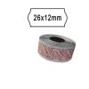 Rotolo da 1000 etichette a onda per Smart 8/2612 - 26 x 12 mm - adesivo removibile - bianco - pack 10 rotoli - Printex - 2612sbr10 - 8034049915201 - DMwebShop