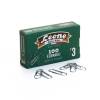 Fermagli zincati - lunghezza 28 mm - n. 3 - scatola 100 pezzi - conf. 10 pezzi - Leone dell'era - FZ3 - 44686/A - DMwebShop