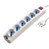 Presa multipla con interruttore - 6 prese multistandard tedesco-italiano - MKC - Melchioni - 492518317 - 8006012108026 - DMwebShop