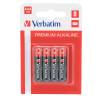 Scatola 4 Pile alkaline mini stilo AAA - Verbatim - 49920 - 23942499206 - DMwebShop