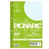 Ricambi forati rinforzati Pignaric - A4 - quadretto 4 mm - 40 fogli - 80 gr - Pigna - 02194594M - 8005235059436 - DMwebShop