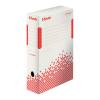 Scatola archivio Speedbox - dorso 10 cm - 35 x 25 cm - bianco e rosso - conf. 25 pezzi - Esselte - 623908 - 4049793025988 - DMwebShop