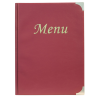 Portamenu' Basic - A4 - 31,5 x 24 cm - PVC - bordeaux - 4+2 buste fisse incluse - Securit - MC-BRA4-WR - 8717624249082 - DMwebShop