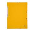 Cartellina con elastico - cartoncino lustre' - 3 lembi - 400 gr - 24 x 32 cm - giallo - conf. 25 pezzi - Exacompta - 55509E - 3130630555094 - DMwebShop