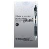 Penna a sfera a scatto con inchiostro gel punta fine 0,7 mm nero - 9876
