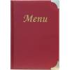 PortaMenu Basic A5,23,7 x 17 cm PVC bordeaux 4,2 buste fisse incluse - 9573