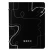 Portamenu' linea Linee - A5 - 17 x 23 cm - nero - conf. 3 pezzi - Stilcasa - F360095 - 8033630026098 - DMwebShop