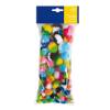 Pom-pon a strisce - 10-35 mm - colori assortiti - busta 100 pezzi - Deco - 12613 - 7394311921240 - DMwebShop