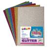 Gomma Crepp Glitter 20 x 30 cm colori assortiti busta 10 fogli - 21340