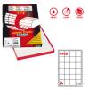 Etichette adesive A 408 in carta permanenti 47,5 x 46,5 mm 100 fogli bianco angoli tondi - 12571