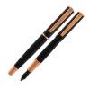 Penna Stilografica Impressa punta M nero rosegold - 12685
