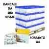 Carta bianca A4,80 gr risma da 500 fogli scatole da 5 risme 300 Risme Starline - 7011