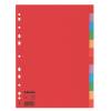 Separatore Economy - 12 tasti - cartoncino colorato 160 gr - A4 - multicolore - Esselte - 100202 - 5902812002027 - DMwebShop