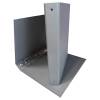 Raccoglitore King 22 x 30 cm 4 anelli tondi 30 mm dorso 4 cm grigio rivestimento in PP - 417