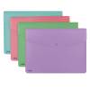 Busta con bottone Pastel A4 PP colori assortiti - 1876