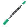 Pennarello Lumocolor Permanent Duo 348 punta feltro - punta 0,6 mm e 1,5 mm - verde - Staedtler - 348-5 - 4007817348024 - DMwebShop