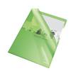 Cartellina a L A4 PVC liscio pesante verde cristallo - 15640