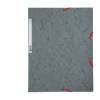 Cartellina con elastico cartoncino lustre 3 lembi 400 gr 24 x 32 cm grigio - 15628 Cartellina con elastico cartoncino lustre 3 lembi 400 gr 24 x 32 cm grigio - 15628