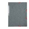 Cartellina con elastico cartoncino lustre 3 lembi 400 gr 24 x 32 cm grigio - 15628