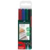 Pennarello Multimark universale con gomma astuccio 4 colori Faber Castell - 15494