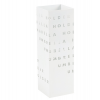 Portaombrelli - metallo verniciato - fantasia lettere - bianco - King Collection - P1817290 - 8023755053499 - DMwebShop