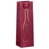 Shopper portabottiglie con manici in corda 12 x 37 x 9 cm rosso - 26652
