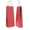 Portabottiglie BARBERA maniglie cordino 14 x 9 x 38 cm carta biokraft bordeaux Mainetti Bags - 8008 Portabottiglie BARBERA maniglie cordino 14 x 9 x 38 cm carta biokraft bordeaux Mainetti Bags - 8008