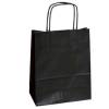 Shopper Twisted maniglie cordino 26 x 11 x 34,5 cm carta kraft nero - 7999