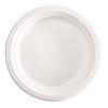 Piatto piano monouso - rotondo - Ø 18 cm - in canna da zucchero - conf. 50 pezzi - Signor Bio - BPC002BIO50F - 8055715784136 - DMwebShop