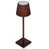 Lampada - da tavolo - a LED - 10 x 10 x 38 cm - alluminio-pmma - ruggine - King Collection - L1776621 - 8023755058159 - DMwebShop