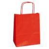 Shopper Twisted maniglie cordino 26 x 11 x 34,5 cm carta kraft rosso - 2139