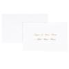 Biglietto natale con busta 9 x 14 cm stampa oro bianco - 29177