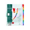 Separatore numerico 1/12 - cartoncino bianco 160 gr - tasti colorati - A4 maxi - Exacompta - 4112E - 3130630011125 - DMwebShop