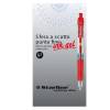 Penna a sfera a scatto con inchiostro gel punta fine 0,7 mm rosso - 1149