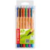 Pennarello Greenpoint 6 colori punta 0,8 mm astuccio 6 pennarelli - 1515