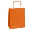 Shopper Twisted maniglie cordino 18 x 8 x 24 cm carta kraft arancio - 17186 Shopper Twisted maniglie cordino 18 x 8 x 24 cm carta kraft arancio - 17186