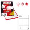 Etichetta adesiva C512 - carta - permanente - 105 x 74,25 mm - 8 etichette per foglio - bianco - scatola 100 fogli A4 - Markin - X210C512 - 8007047022530 - DMwebShop