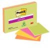 Blocco foglietti Super Sticky Meeting Notes - 6845-SSP - giallo e rosa neon - 203 x 152 mm - 45 fogli - conf. 4 pezzi - Post-it - 7100234637 - 51131849693 - DMwebShop
