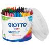 Pastelli cera - lunghezza 90 mm - con diametro 8,5 mm - colori assortiti - barattolo 96 colori - Giotto - 523600 - 8000825001185 - DMwebShop Pastelli cera - lunghezza 90 mm - con diametro 8,5 mm - colori assortiti - barattolo 96 colori - Giotto - 523600 - 8000825001185 - DMwebShop