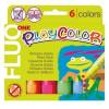 Tempera solida in stick Playcolor 10 gr colori fluo astuccio 6 stick fluo - 18426
