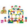 Gioco costruzioni in legno pezzi assortiti - 18831