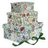 Set scatole regalo fantasia Flowers dimensioni assortite cartoncino - 29735